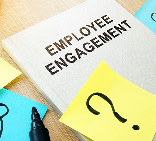 Photo illustration of employee engagement