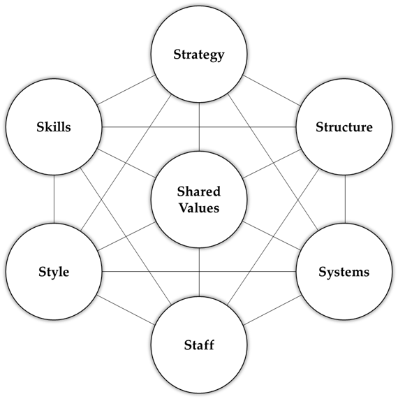 Graphic of McKinsey 7S Design Model