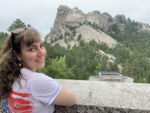 Photo of Maria at Mount Rushmore